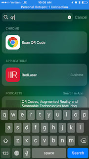 QR Scan with Chrome on iPhone