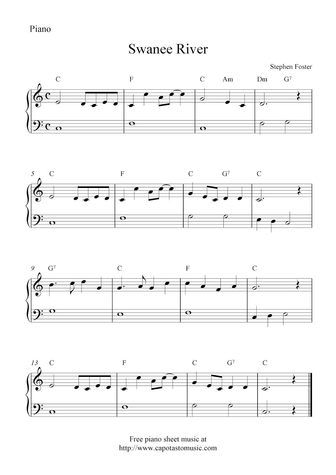 Cajun Two-Step Sheet music for Piano (Solo) Easy