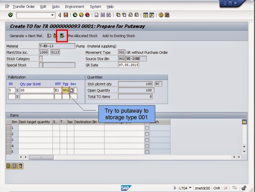 青蛙SAP分享 Froggy's SAP sharing WMS Controls Blocking Storage Types and