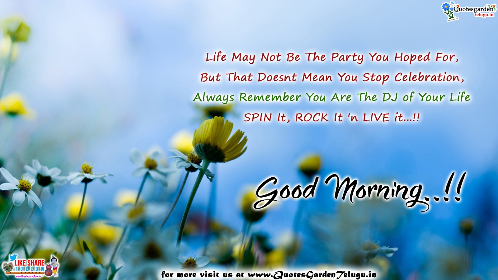 Good morning Quotes for Best friend | QUOTES GARDEN TELUGU ...