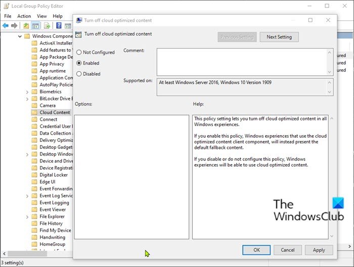 Deshabilitar la característica de la barra de tareas programable-Editor de directivas de grupo