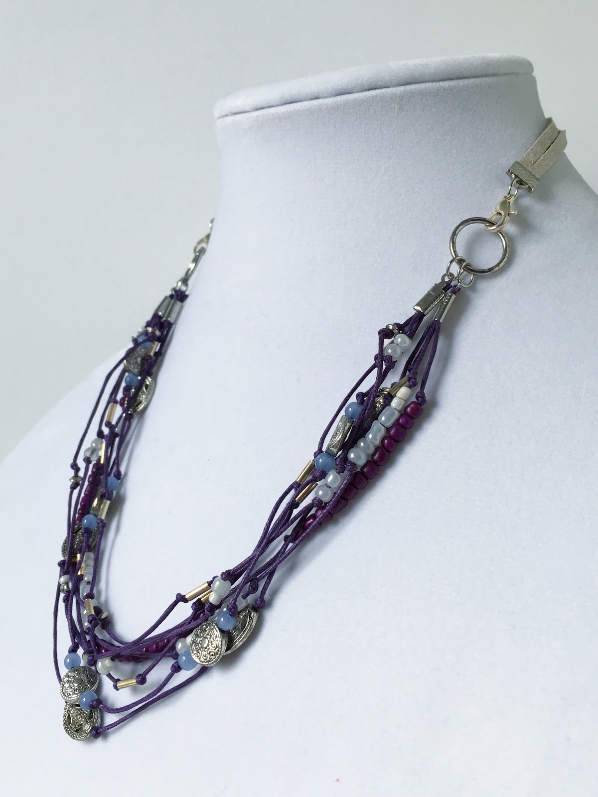 Make It Your Own Jewelry Leather and Cord Necklace