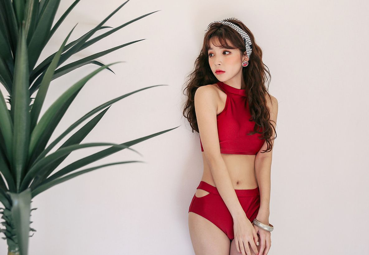 Cha Yoo Jin - Cherry shower bikini - Korean fashion - TruePic.net