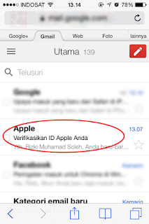 Verifikasikan ID Apple anda