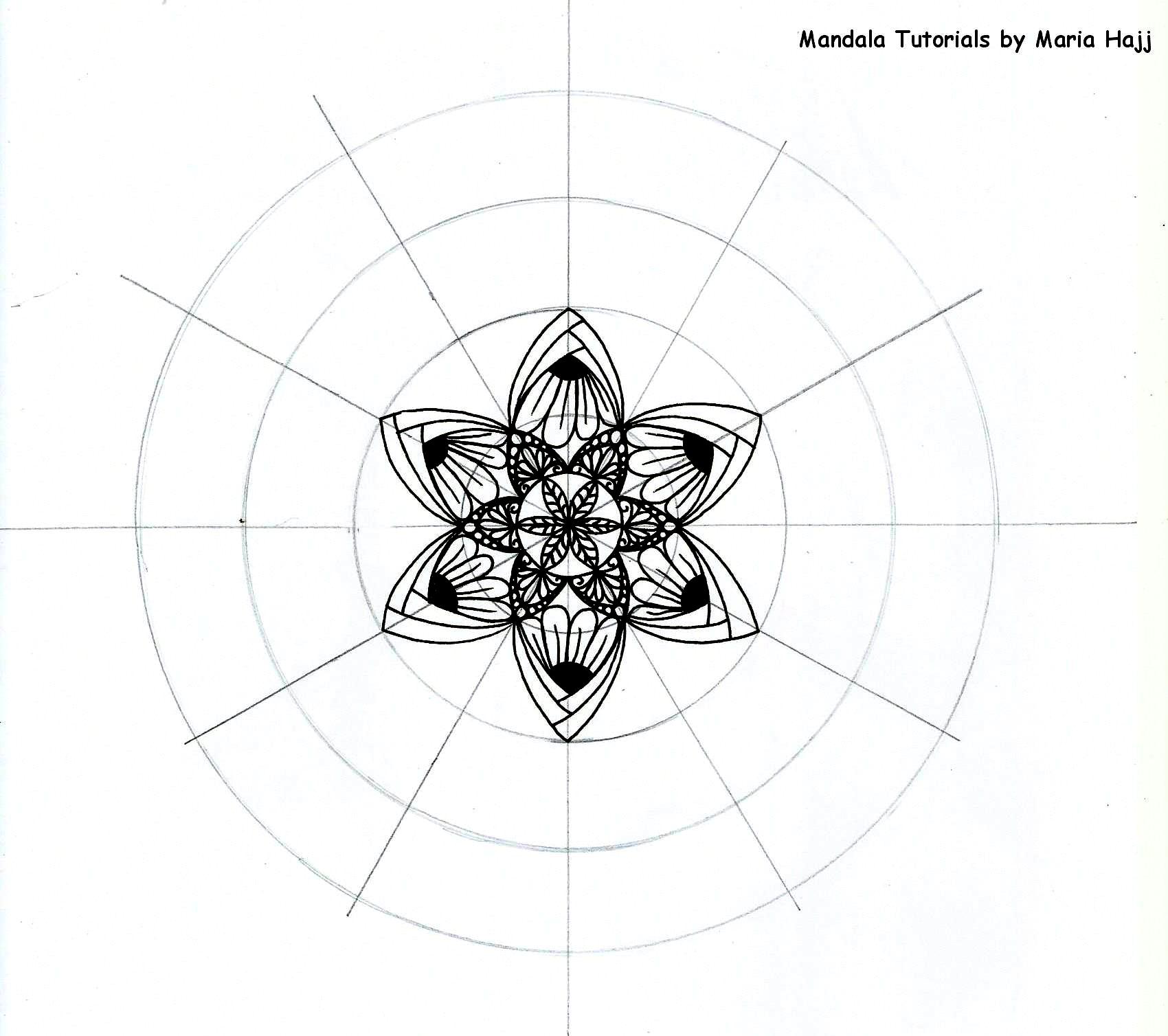 Mandala Tutorial n. 3 | How to draw a mandala using the mandala ...