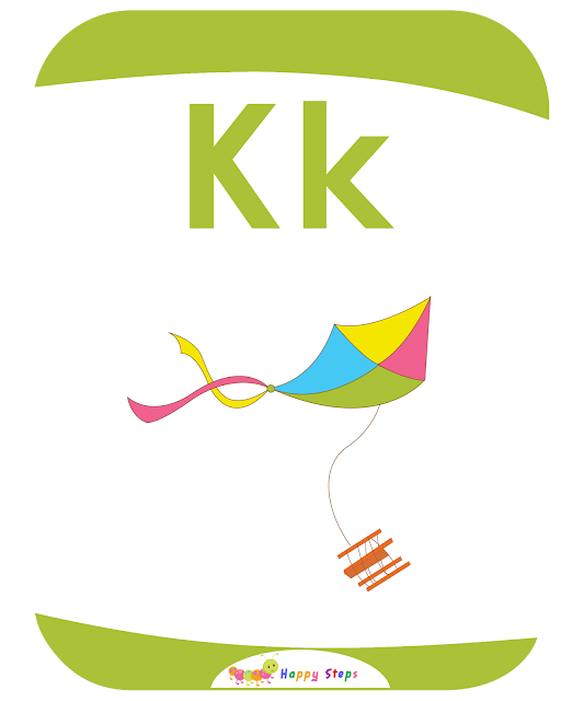 Letter K - Kite  Flashcards