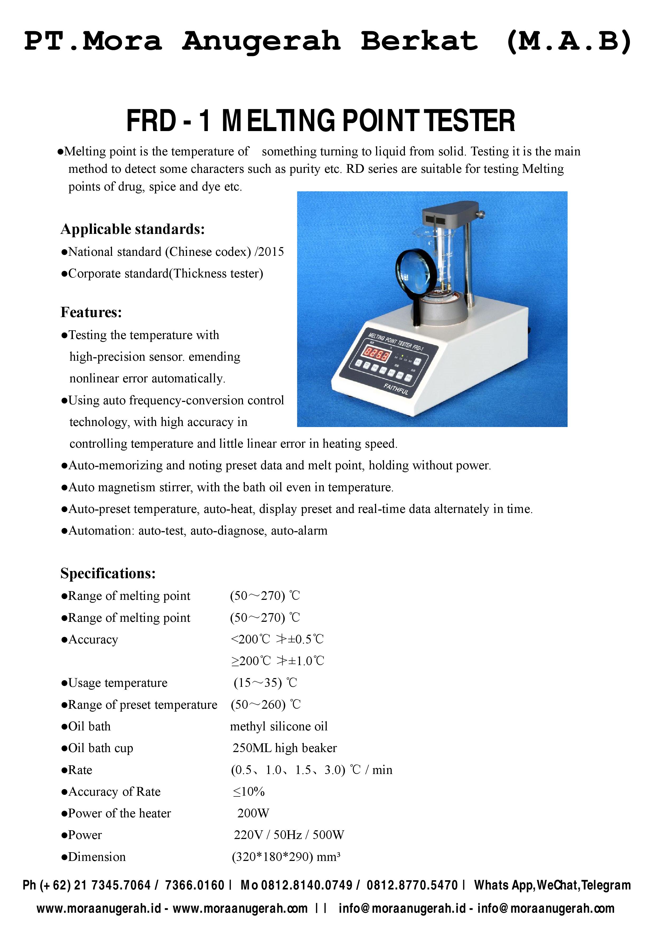  Melting Poin Tester 