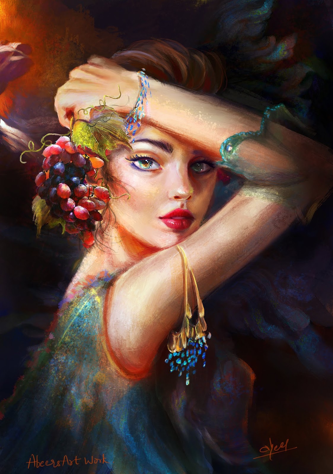 Картина девушки арт. Чарли боватер. Необычные портреты. Красивые девушки фэнтези. Загадочная девушка.