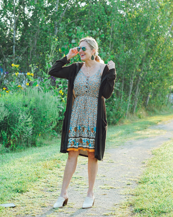 how to wear your summer dresses into fall