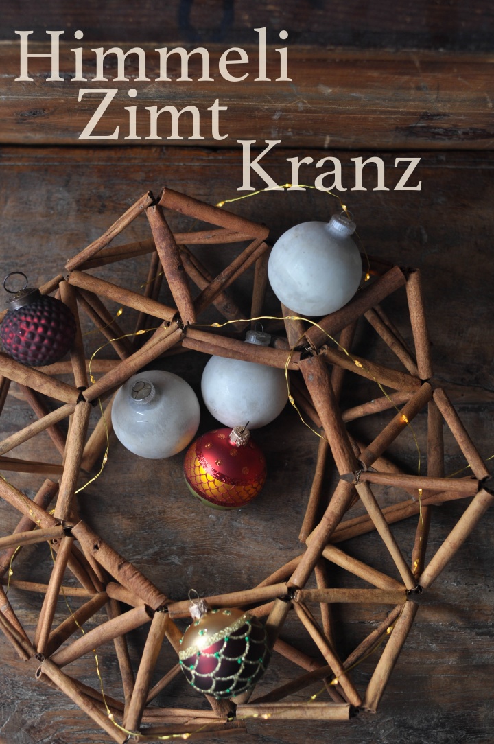 LiebesSeelig: DIY hoch 3 Weihnachten – Himmeli-Zimt-Kranz