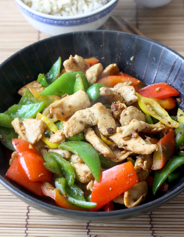 Miso Chicken with Bell Pepper by SeasonWithSpice.com