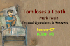 Tom loses a Tooth by Mark Twain - Textual Questions & Answers