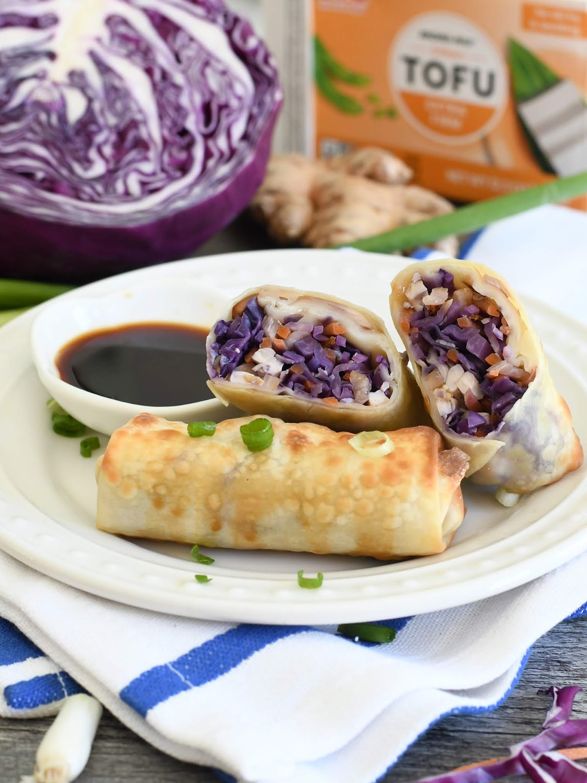 Air Fried Vegetarian Tofu Egg Rolls Word of Recipes