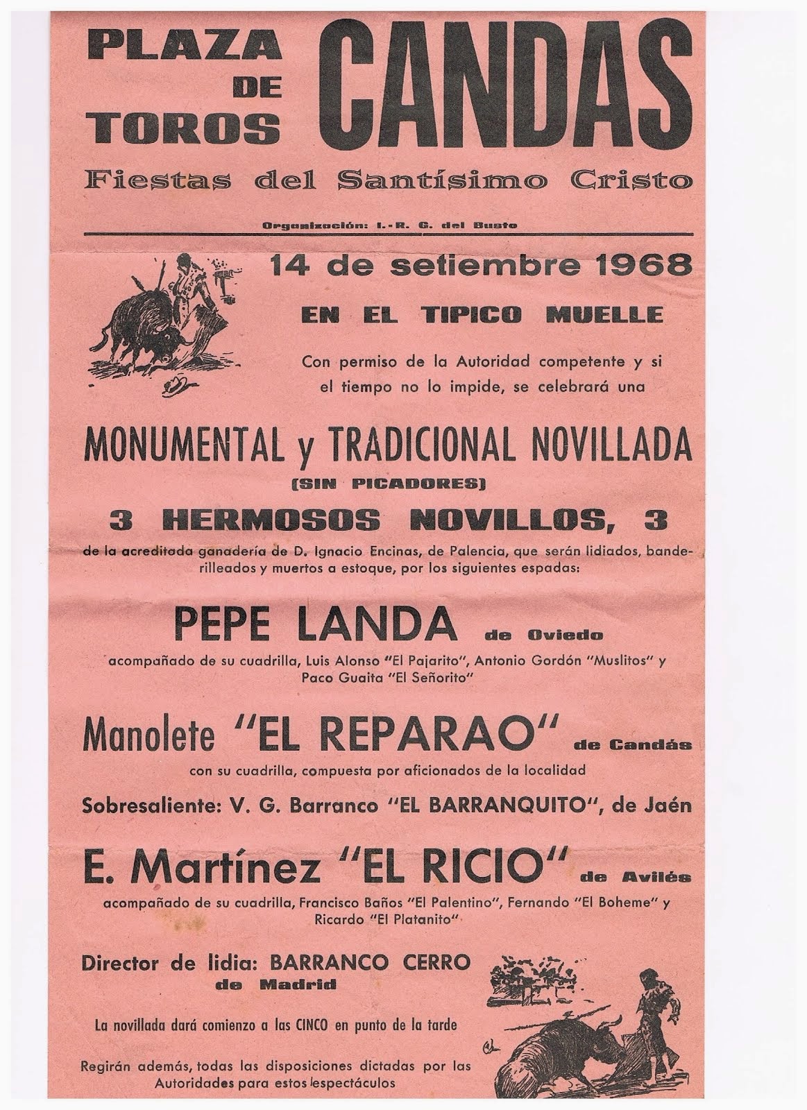 CARTEL DE TOROS DE CANDÁS