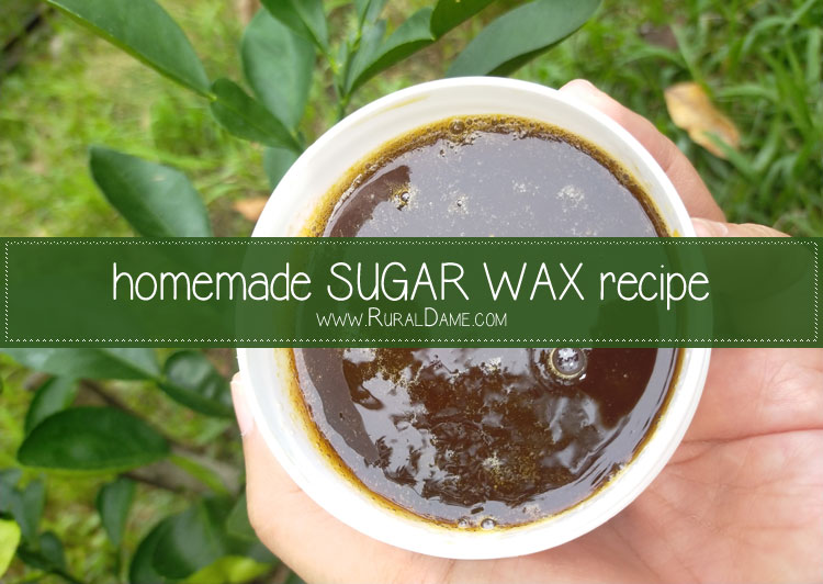 Homemade Sugar Wax Recipe Rural Dame