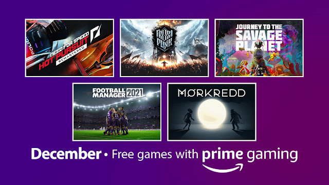 amazon prime gaming free pc game need for speed hot pursuit remastered frostpunk journey to the savage planet football manager 2021 morkredd spellcaster university youtuber's life stubbs the zombie in rebel without a pulse tales of monkey island: complete pack december 2021