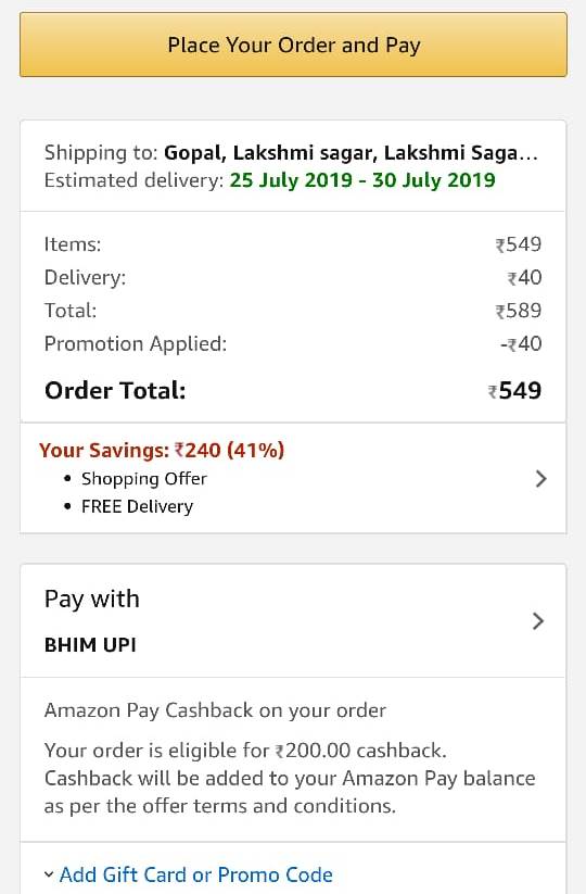 amazon pay promo code add money 2019