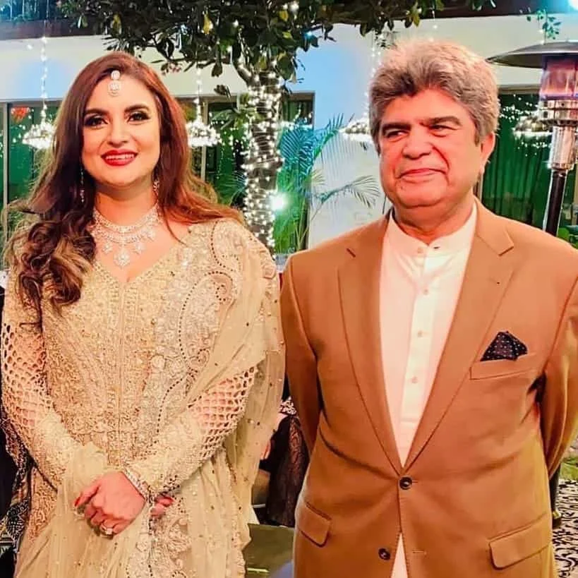 Kashmala Tariq with her husband Waqas Khan