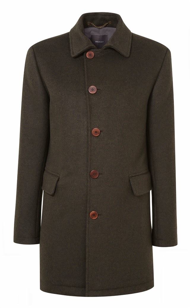 Greatcoat coats made in England Grey Fox