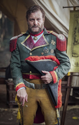 Roberto Birindelli caracterizado como o General Solano López em Nos Tempos do Imperador