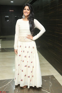 Megha Akash in beautiful White Anarkali Dress at Pre release function of Movie LIE ~ Celebrities Galleries 002