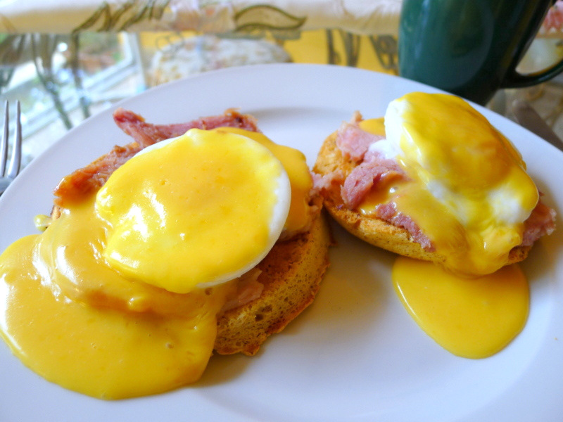 SPLENDID LOWCARBING BY JENNIFER ELOFF EGGS BENEDICT ON A LOWCARB ENGLISH MUFFIN