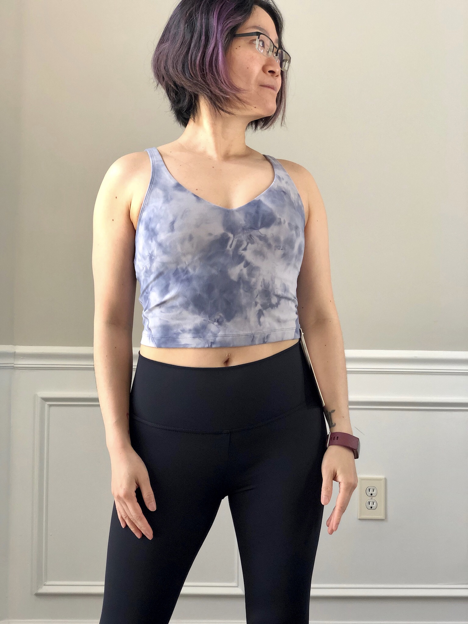 Fit Review Friday! Align Tank Diamond Dye Iced Iris Peri Purple