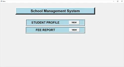 School Management System in Python with full source code