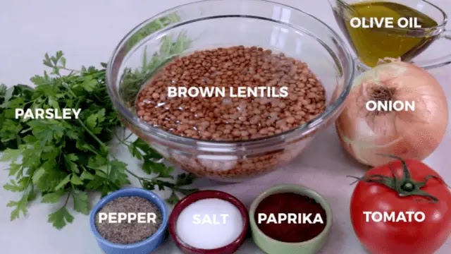 Ingredients for Italian Lentil Soup Recipe