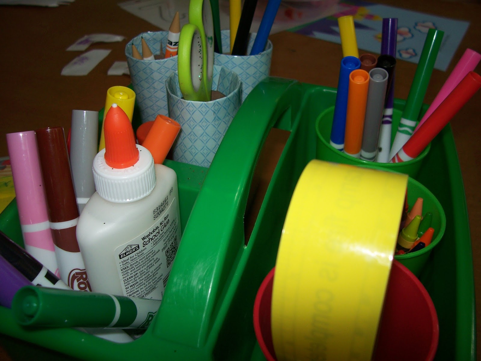 Living In A Library School supply boxes