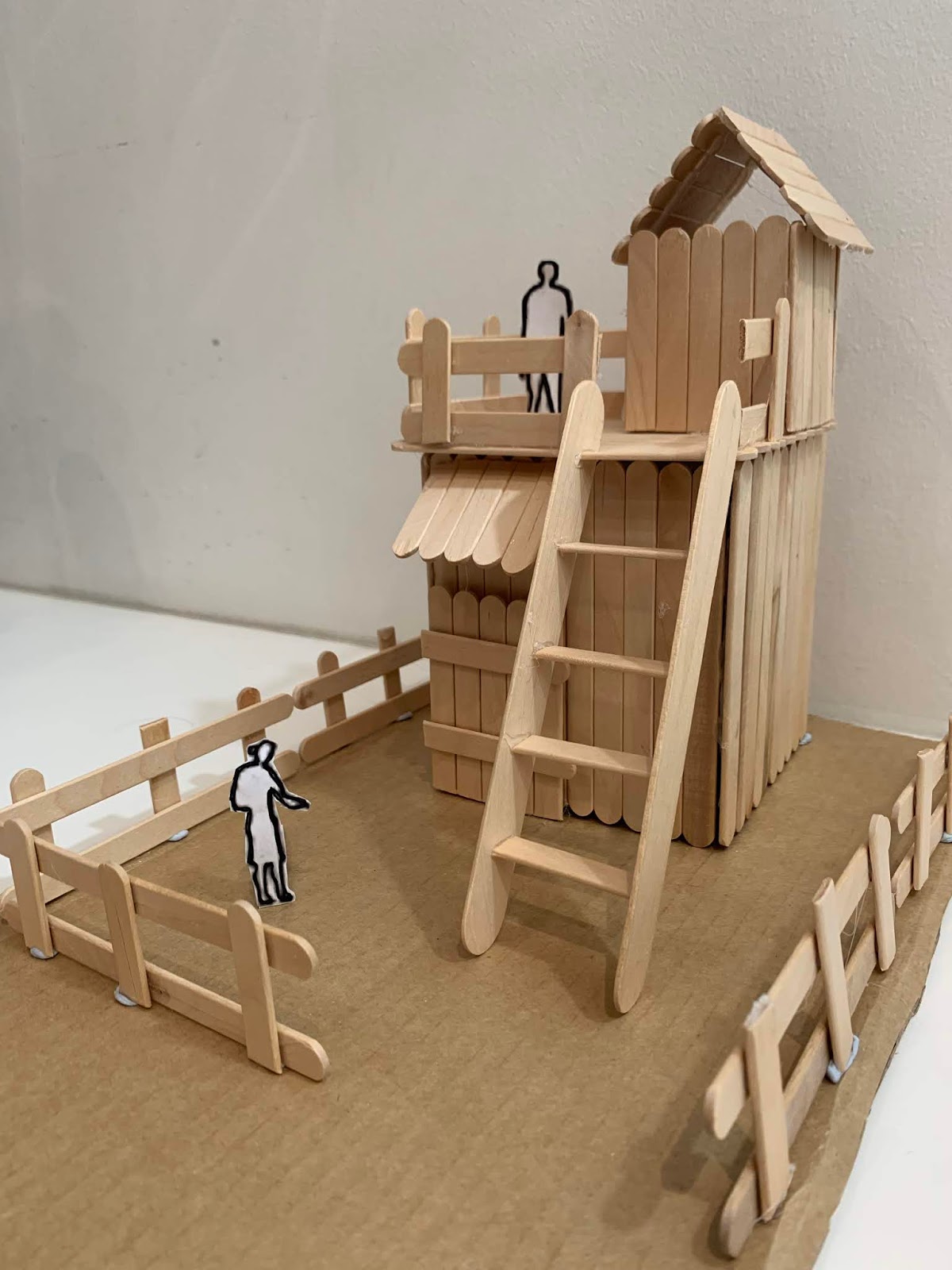 SHIRA BENV1010 Model made of paddle pop sticks