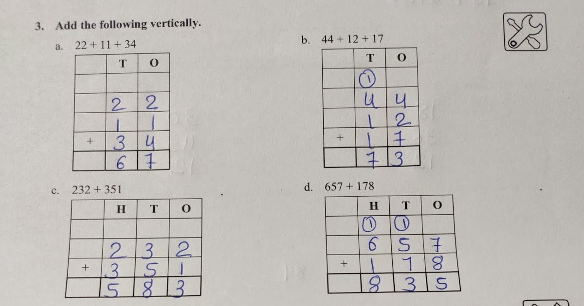 Math:- Addition (workbook)