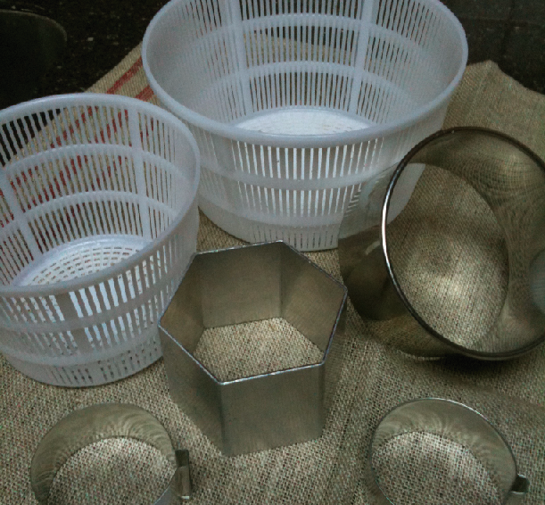 Fresh Fermented Vegan Cheese Molds for shaping cheese