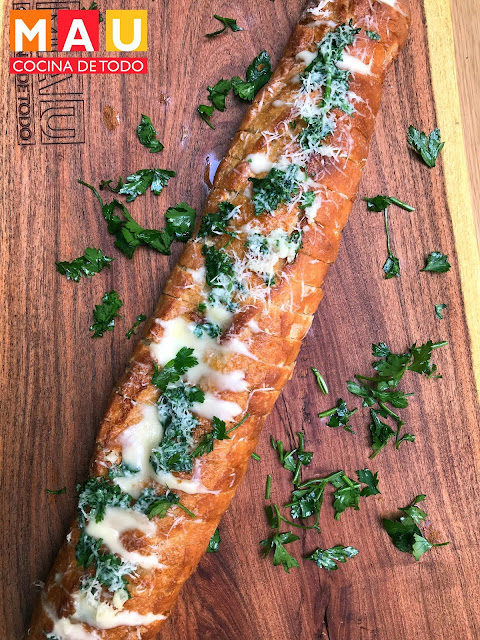 mau cocina de todo pan con ajo y queso receta facil 