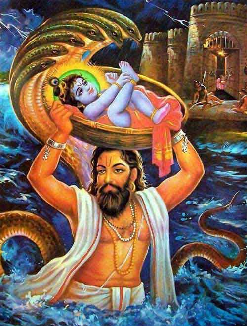 Birth of Sri Krishna and Waters of Yamuna River Parting Hindu Blog