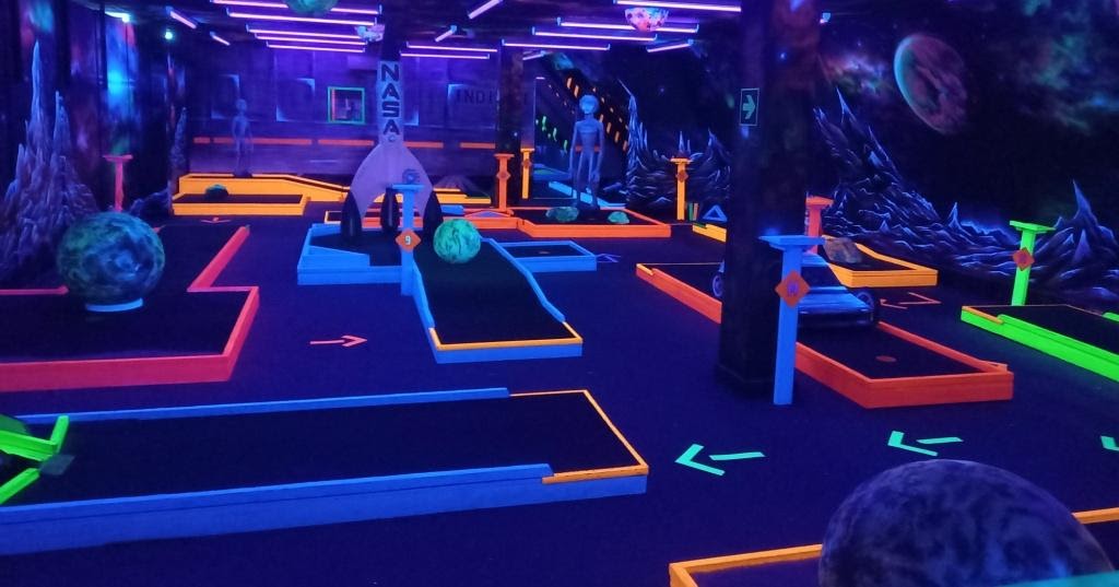 The Ham and Egger Files Glo Golf in Peterborough