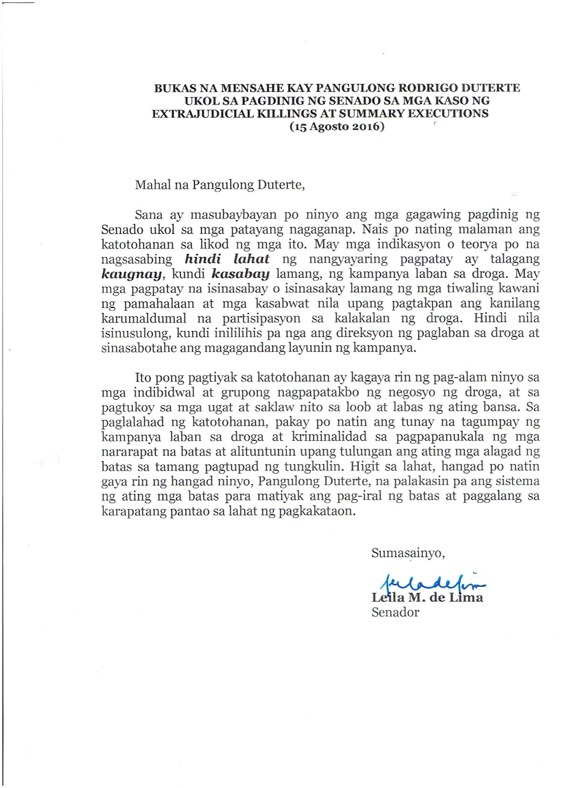 Extra judicial killing conclusion image