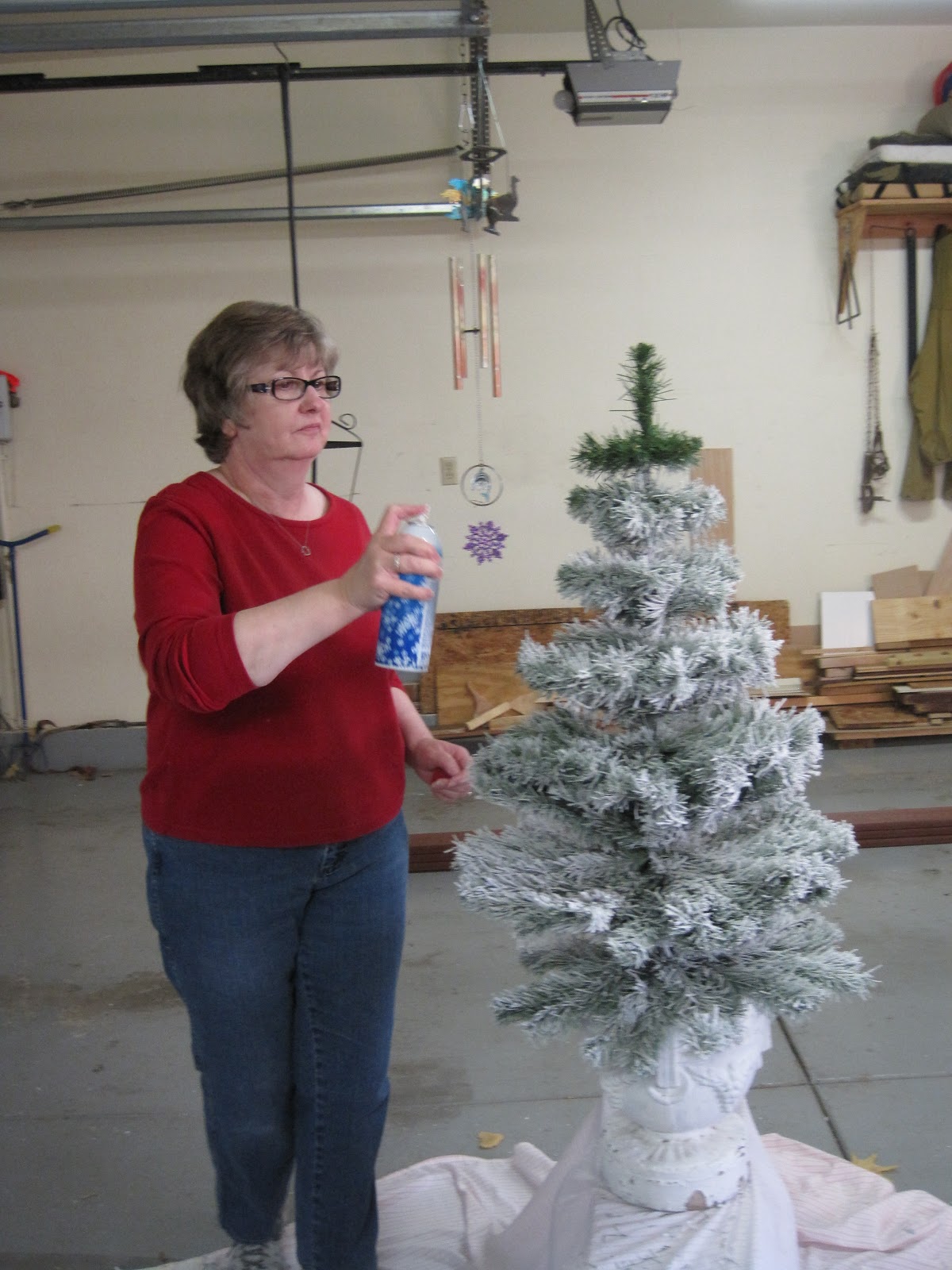 On Crooked Creek Flocking The Tree