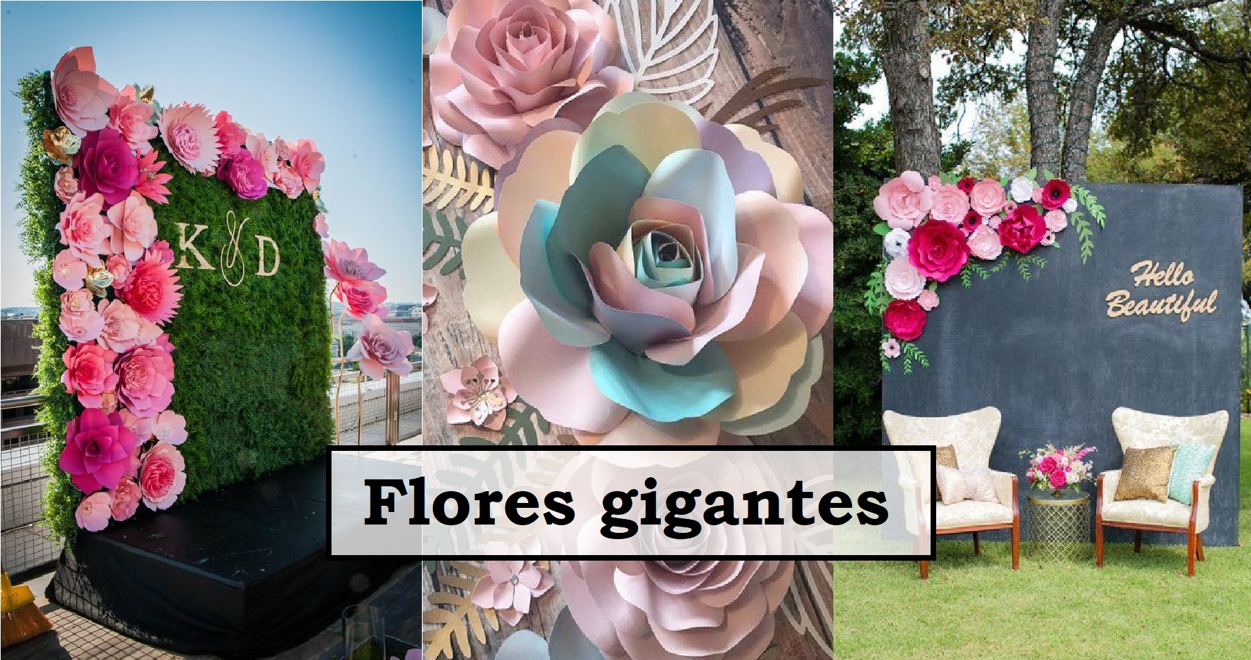 9 ideas para decorar con flores gigantes que puedes hacer tu mism@