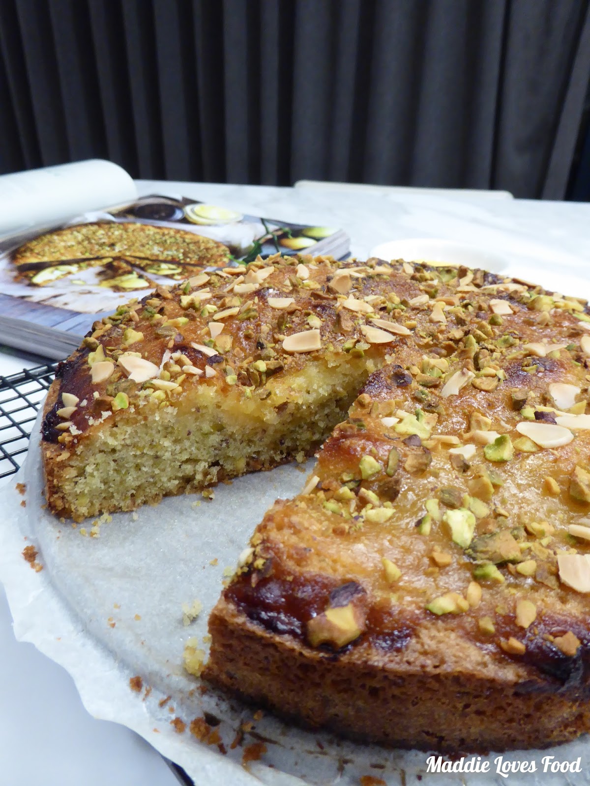 Pistachio and lemon curd cake Maddie Loves Food