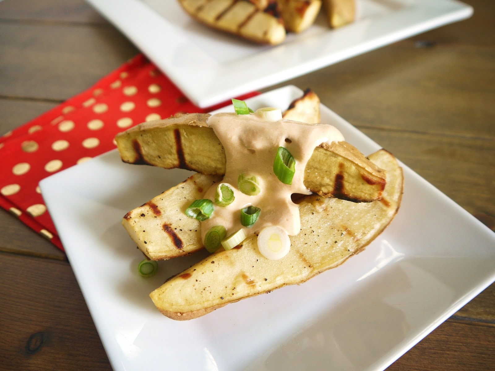 Eighty Twenty 80 Grilled Sweet Potato Wedges with Spicy Adobo Greek