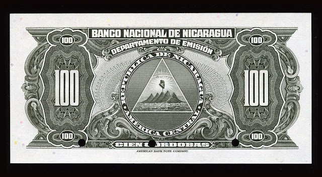 Nicaraguan money 100 Cordobas Billetes de Nicaragua papel moneda