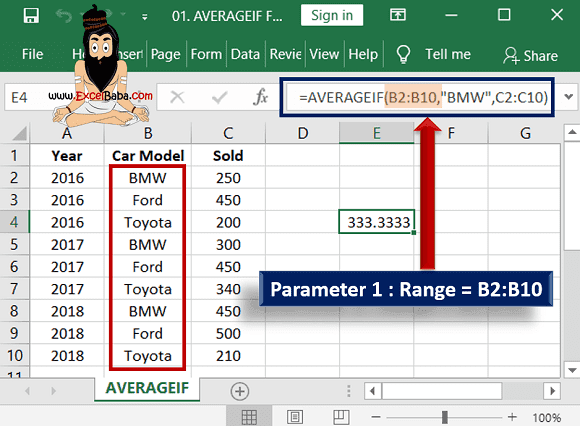 how-to-use-averageif-function-in-excel-10-applications