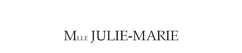Le blog de Mademoiselle Julie-Marie