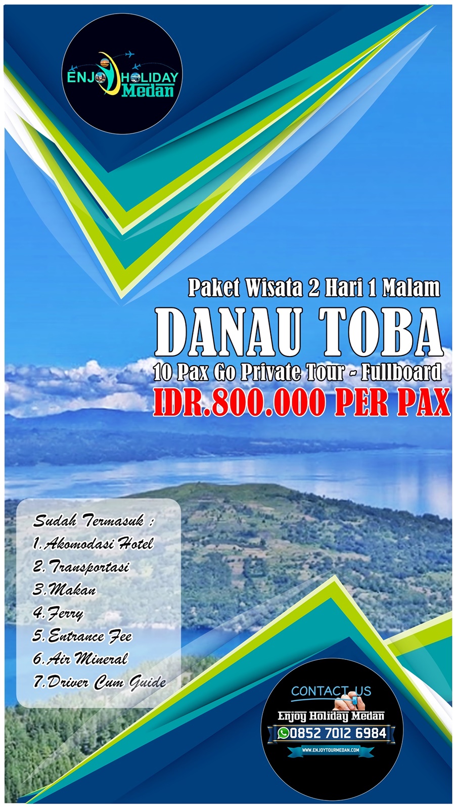 Brosur Paket Wisata Danau Toba