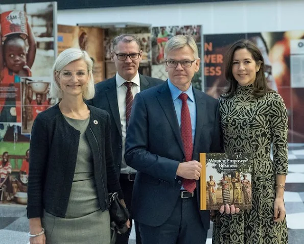Crown Princess Mary attended a launch of the book called "Women Empower Business" at Danish Industry