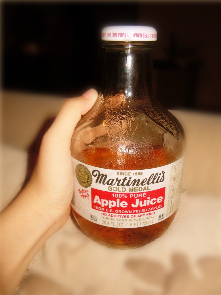 AWESOME HUMAN. APPLE JUICE looks like beer bottle