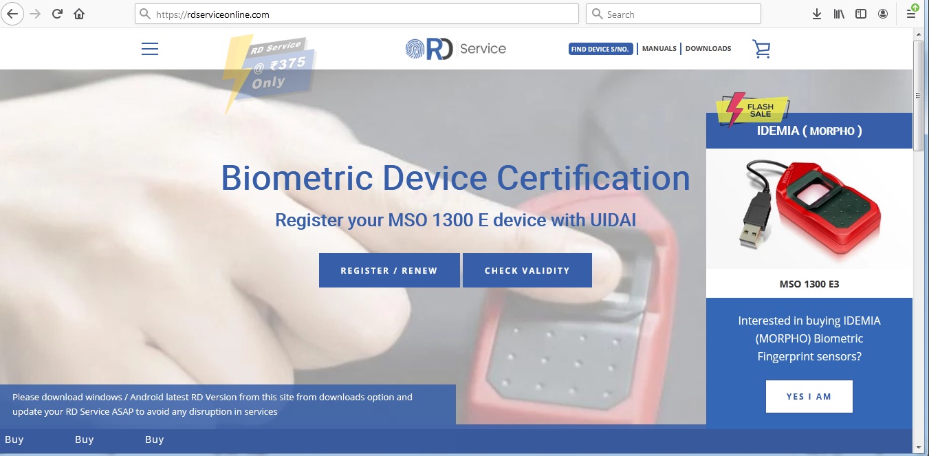 Morpho RD Service Software Download & Full Installation Process How