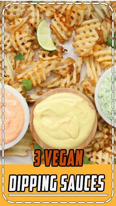 3 Vegan Dipping Sauces - Sriracha Mayo, Jalapeño Cilantro and Honey Mustard | ThisSavoryVegan.com #thissavoryvegan #dip #vegandip