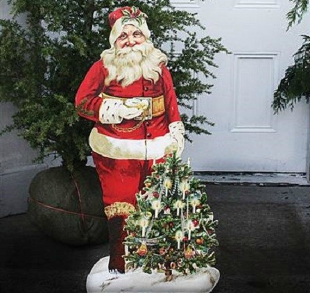DIY Lighted Vintage Santa Cutout From My Front Porch To Yours